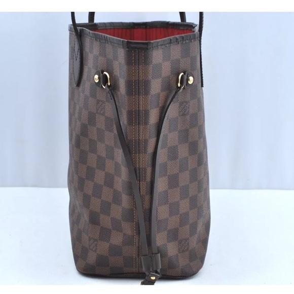 Louis Vuitton DAMIER EBENE MM NEVERFULL TOTE SHOULDER BAG - Picture 7 of 15
